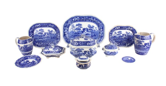 Copeland Spode Tower Blue Partial Dinner Service