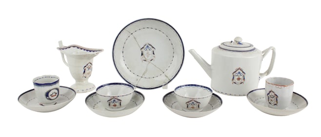 The John Brown Group of Chinese Export Armorial Porcelain Articles