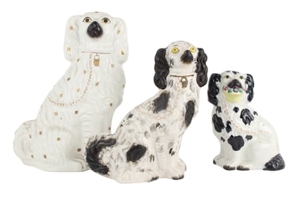 Three Staffordshire Spaniels