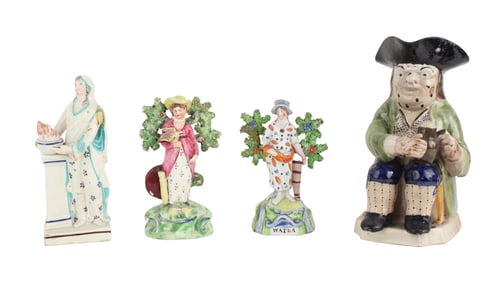 Three Staffordshire Pearlware Figures