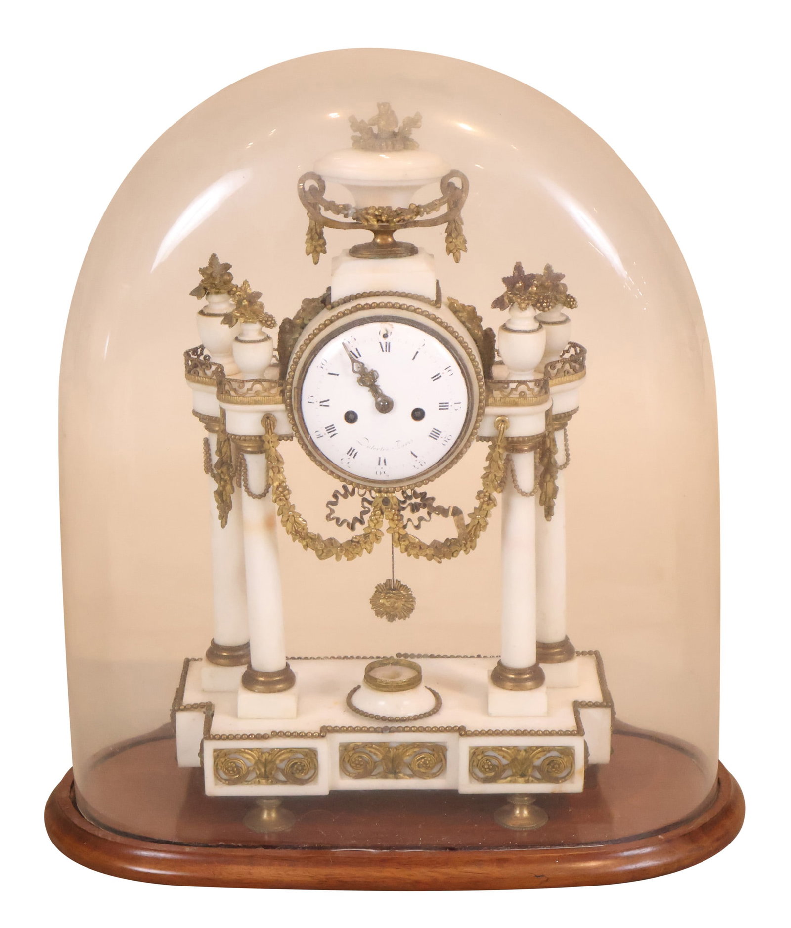 Neoclassical Ormolu-Mounted Marble Domed Mantle Clock (1 of 19)