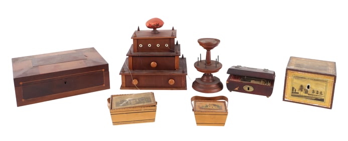 Group of Sewing Related Table Articles