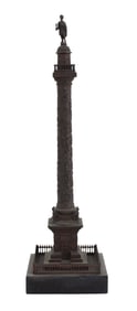 Grand Tour Bronze and Marble Model of Trajan's Column