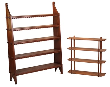 Victorian Five-Tiered Graduated Mahogany Bookshelf
