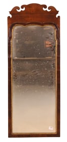 Queen Anne Parcel-Gilt Walnut Double Plate with Bevel Mirror