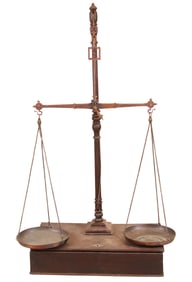 George III Steel and Oak Balance