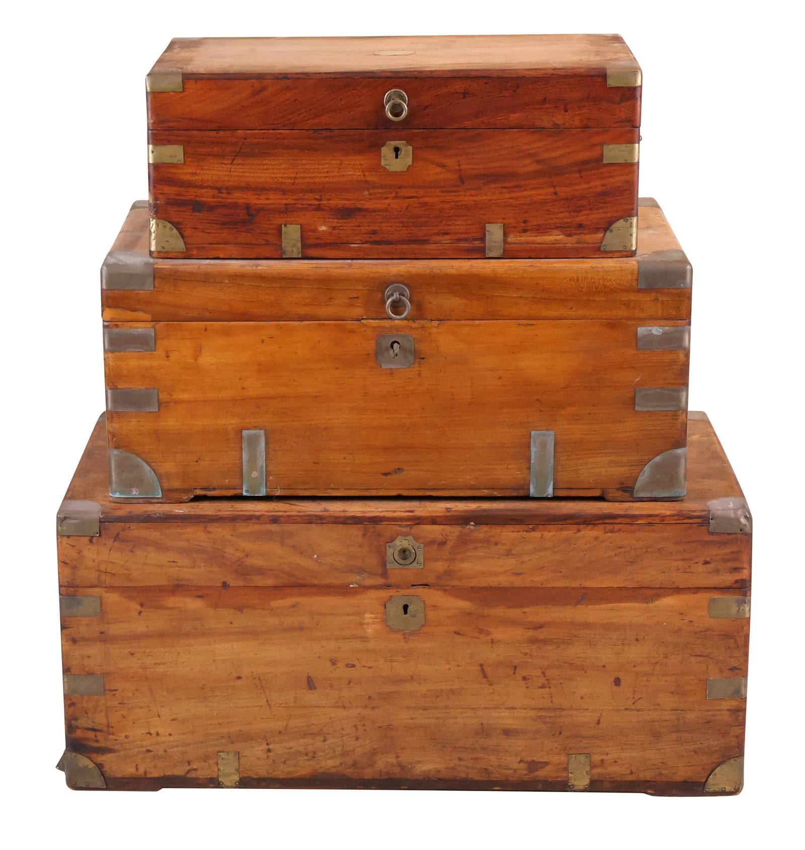 Three Brass-Mounted Camphorwood Trunks (1 of 19)