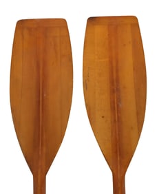 Pair of Paintedosi/USA Sculling Oars