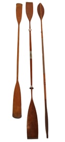 Three Wood Kayak Paddles
