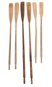 Three Pairs of Sweep Oars