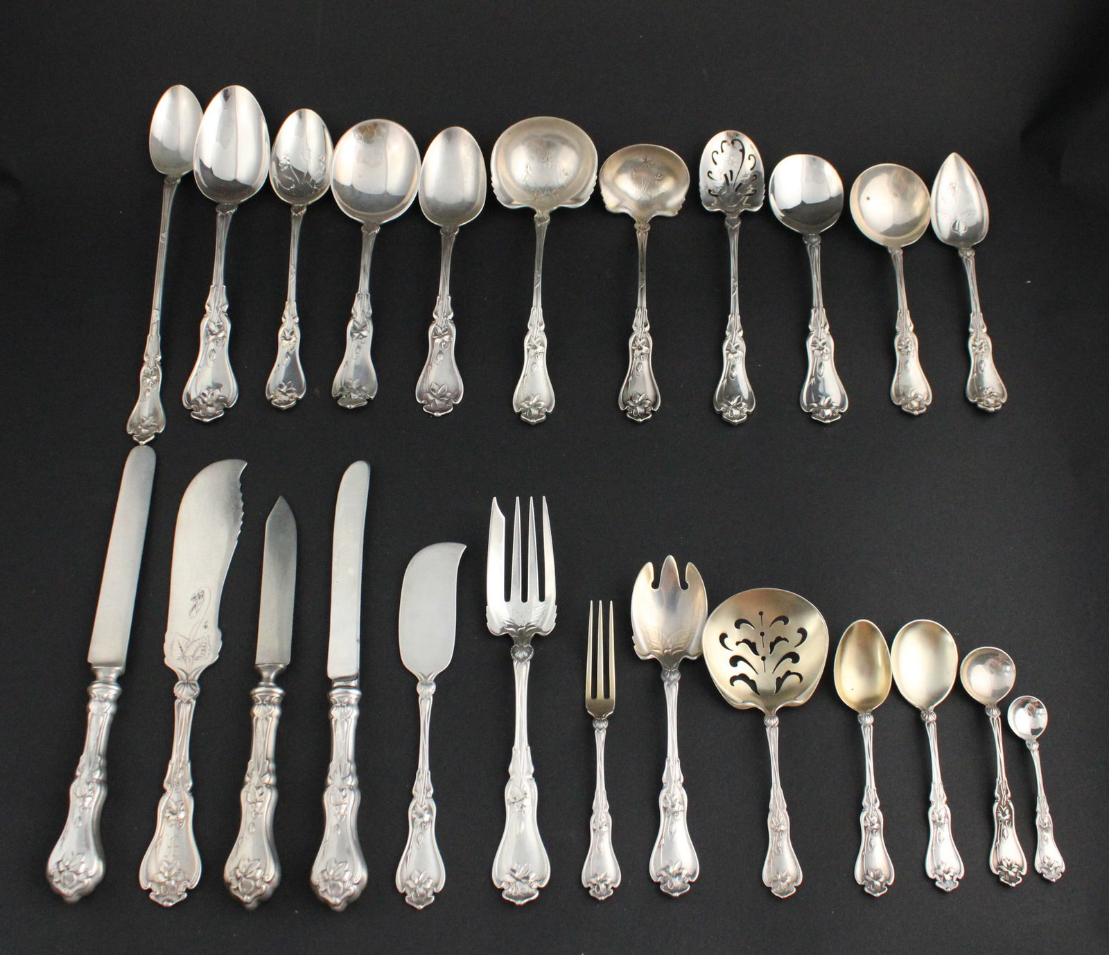 Whiting Sterling Silver Violet Pattern Flatware (1 of 12)