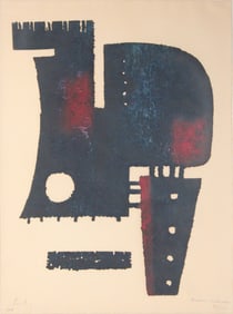 Berto Lardera, 1911-1989, Humain sur Humain, Etching