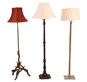Three Contemporary Floor Lamps
