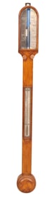 Irish Oak Stick Barometer, Spencer & Son