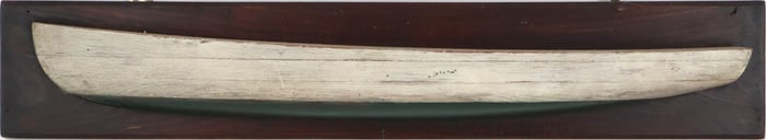 Half-Hull Ship Model of a Barnegat Racing Boat