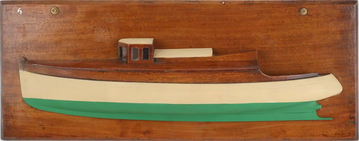 Boat Builder's Half-Hull Model of the Motor Cruiser, Lady Pamela