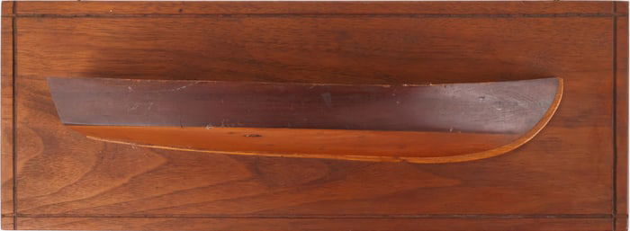 Vintage Half-Hull Model of a Boat