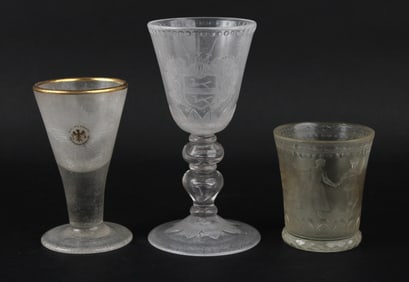 Colorless Glass Beaker, attributed to Esias Rosbach