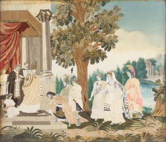 Silkwork of a Classical Scene