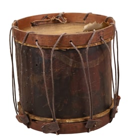 Painted Revolutionary War Drum