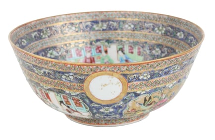 Canton Famille Rose Persian Market Bowl