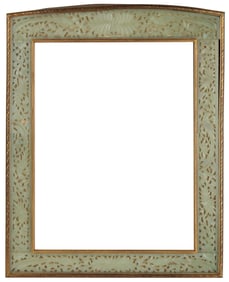 Chinese Gilt Bronze and Jade Picture Frame