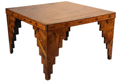 Japanese Marquetry Inlaid Table