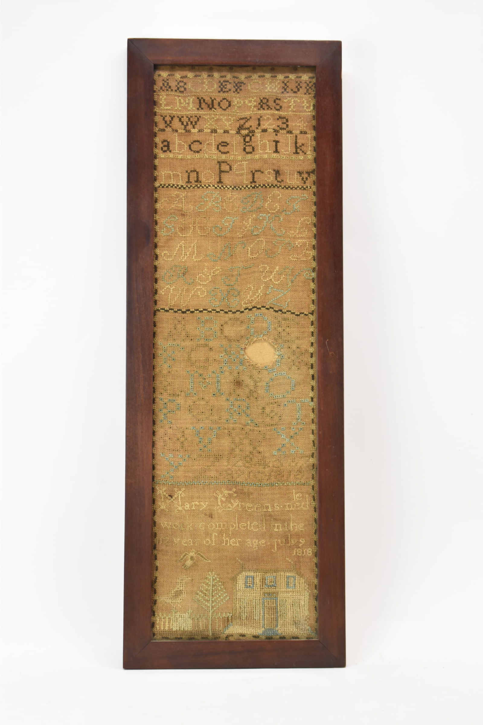 Sampler By Mary Greens Dated 1818 (1 of 10)