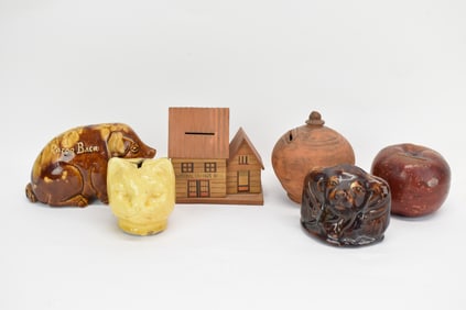 Group of Assorted Earthenware Still Banks