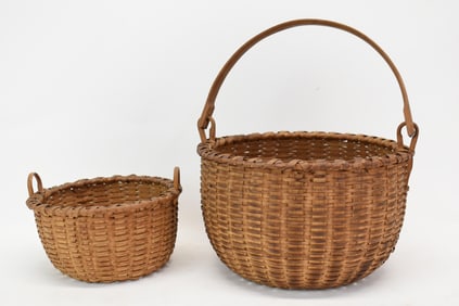 Two Shaker Woven Baskets