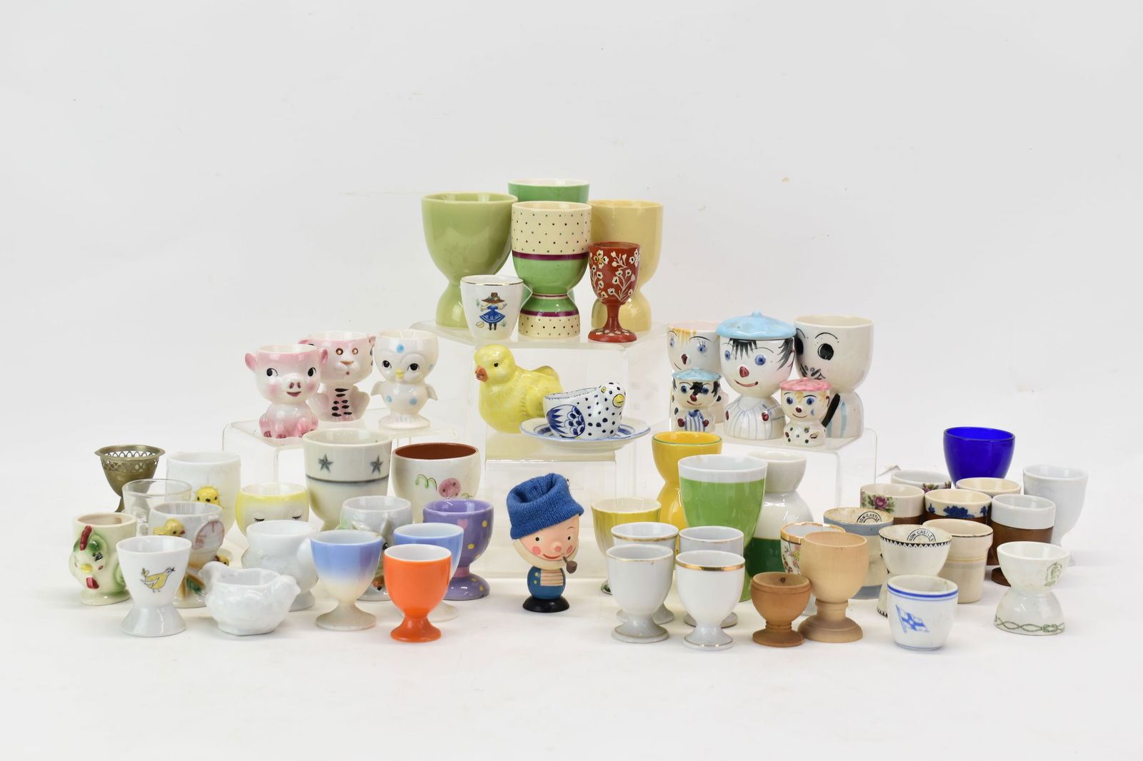 Vintage Group of 56 Assorted Egg Cups (1 of 14)