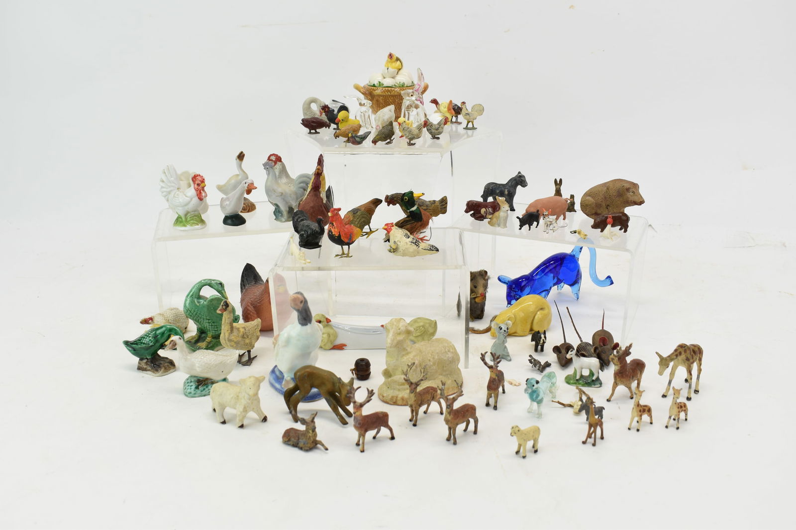 Group of Assorted Metal, Glass and Porcelain Figurals (1 of 12)