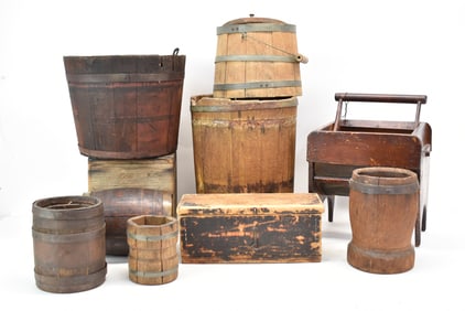 Antique Group of Assorted Containers and Sifters