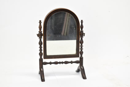 Miniature Mahogany Cheval Mirro