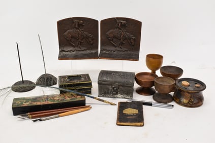 Group of Assorted Desk Articles