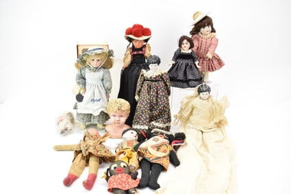 Group of Assorted Vintage Dolls