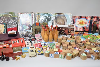 Vintage Group of Assorted Toys and Games