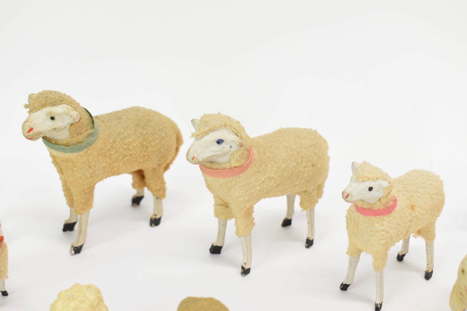 Vintage Group of Assorted Wooden, Metal & Composition Sheep (1 of 14)