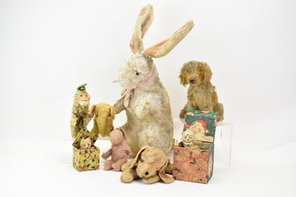 Vintage Large Plush Velveteen Style Rabbit