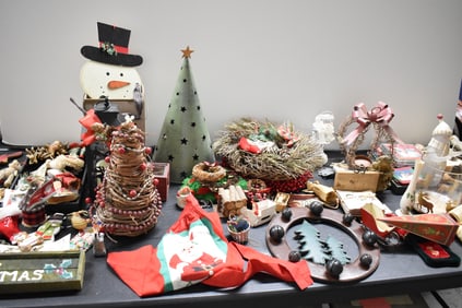 Large Group of Assorted Surprise Lot Christmas Articles
