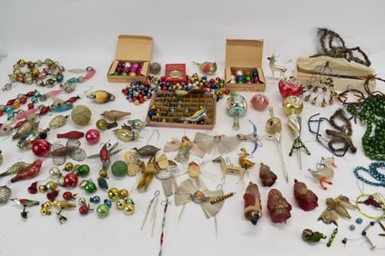 Group of Vintage Christmas Balls