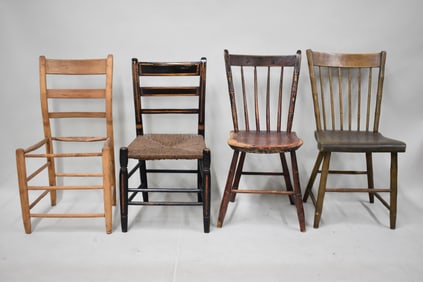 Antique Group of Four Side Chairs