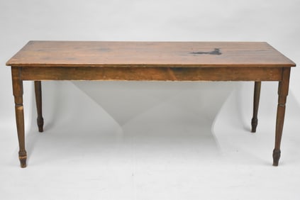 Antique Country Pine Farm Table