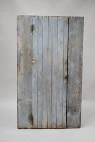 Antique Country Pine Blind Door Corner Cupboard