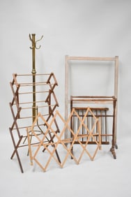 Two Vintage Wooden Drying Racks