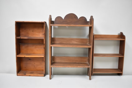 Two Vintage Hanging Wall Shelves