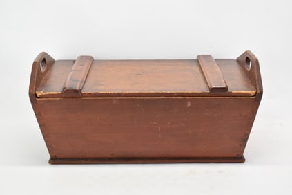 Antique Pine Stained Dove Tailed Dough Box