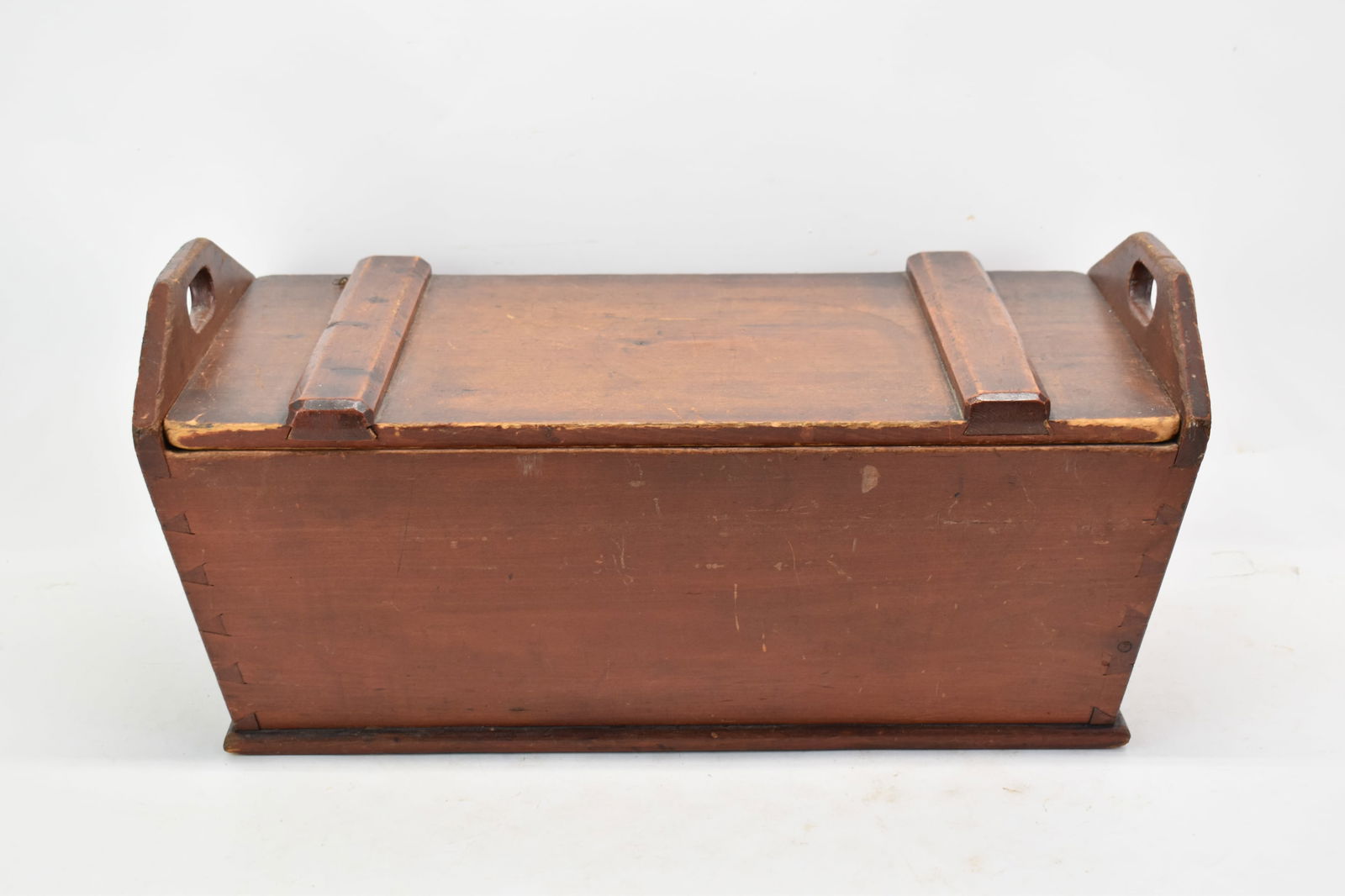 Antique Pine Stained Dove Tailed Dough Box (1 of 7)