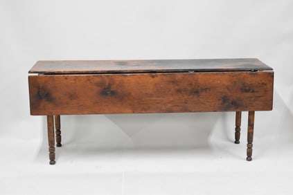 Antique Country Drop Leaf Harvest Table