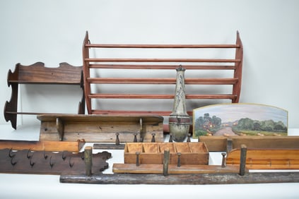 13 Pieces of Assorted Wooden Racks